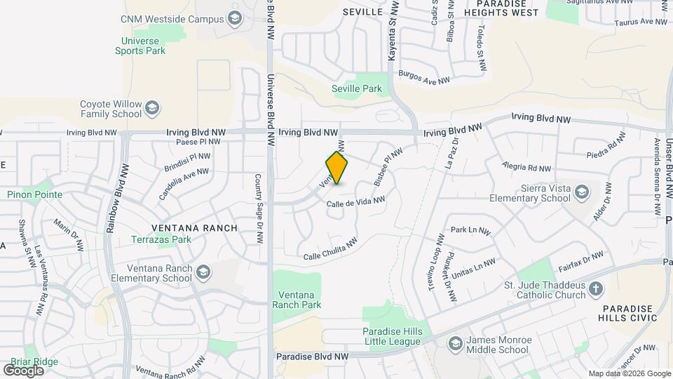 10420 Calle Hermosa Ct NW Map and Location Details