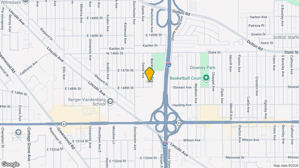 14738 Blackstone Ave Map and Location Details