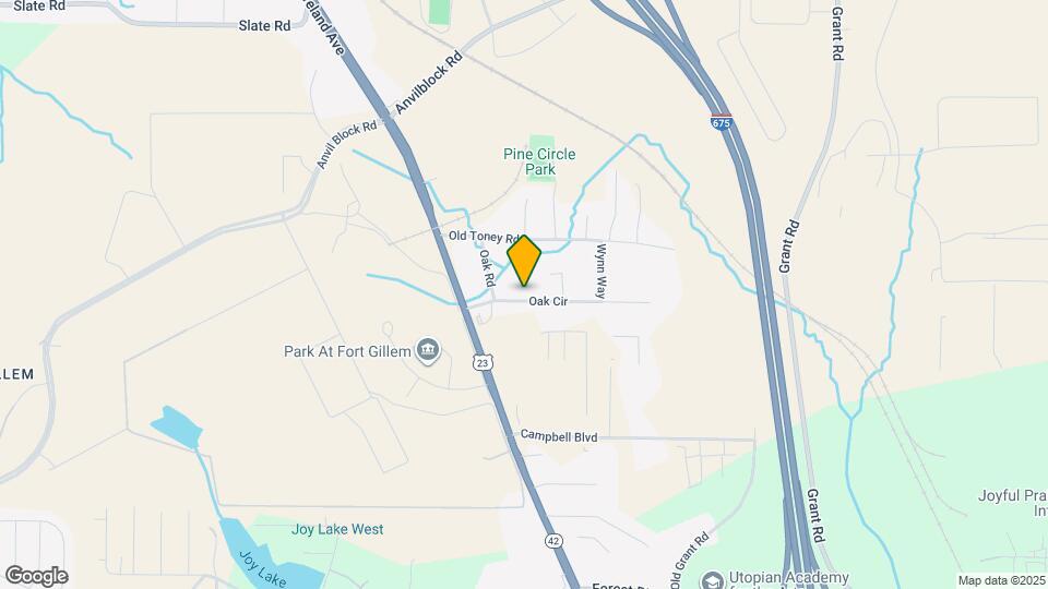 2510 Oak Cir Mapa y Detalles de la Ubicación