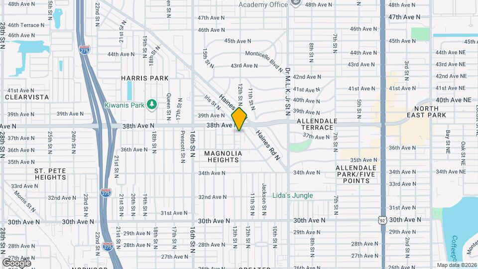 1156 37th Ave N Map and Location Details