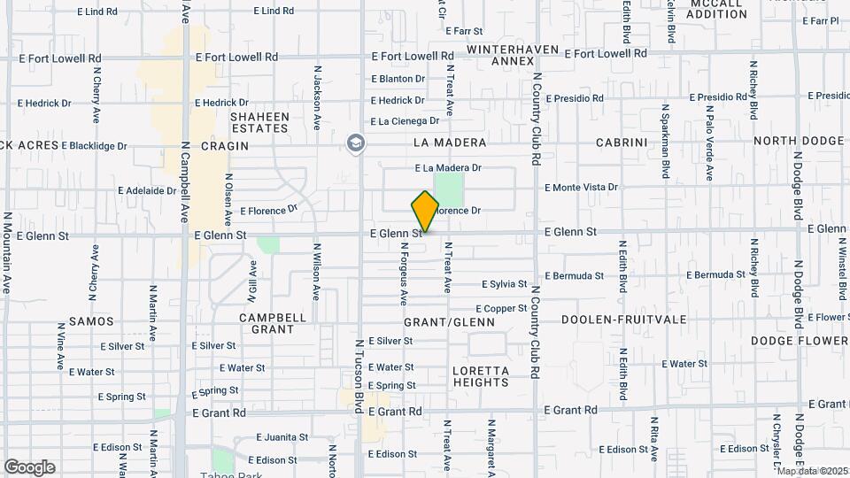 2634 E Glenn St Map and Location Details