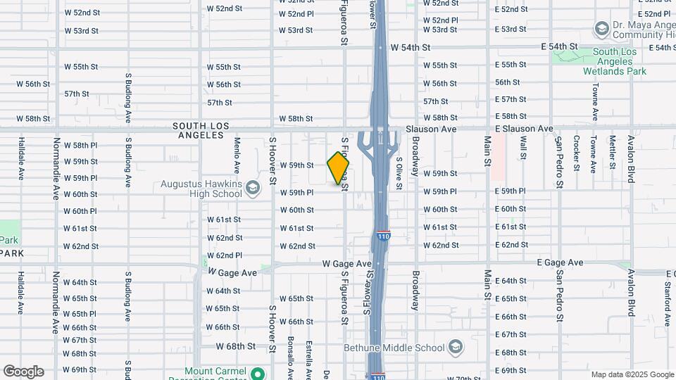 507 W 59th Pl Map and Location Details