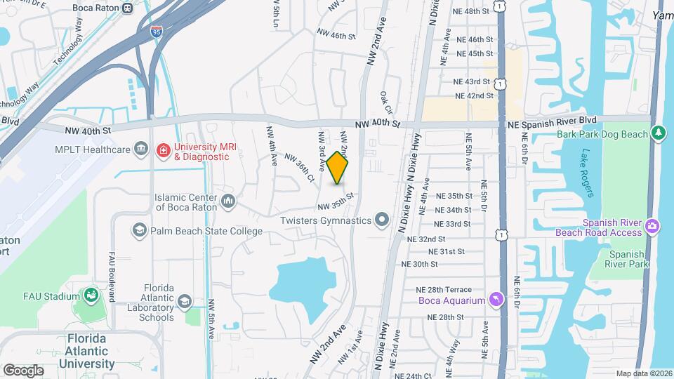 260 NW 36th St Map and Location Details