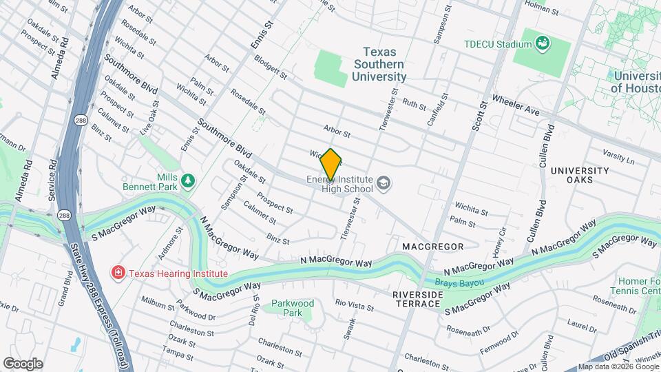 3415 Southmore Blvd Map and Location Details