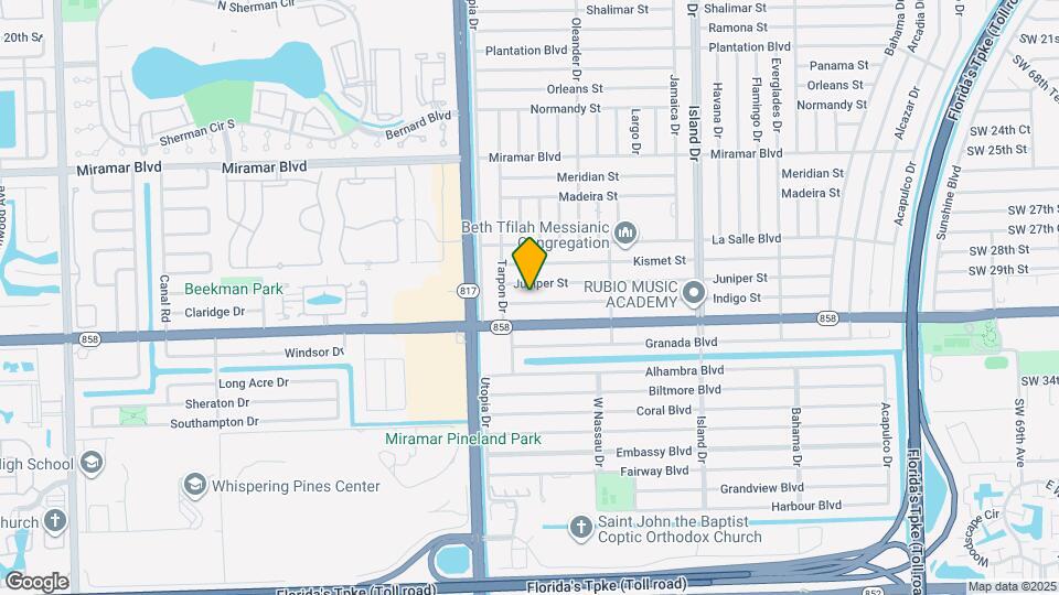 7925 Indigo St Map and Location Details