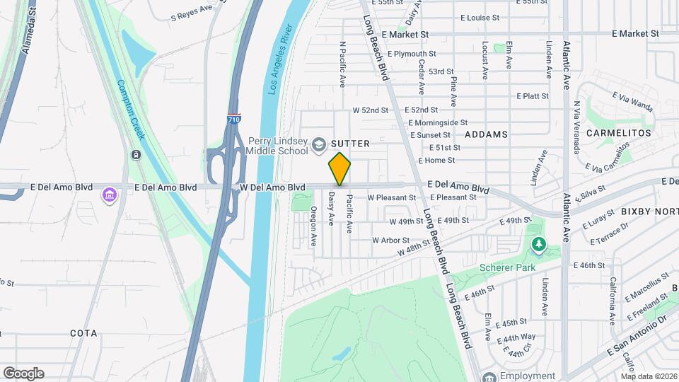 134 W Del Amo Blvd Map and Location Details
