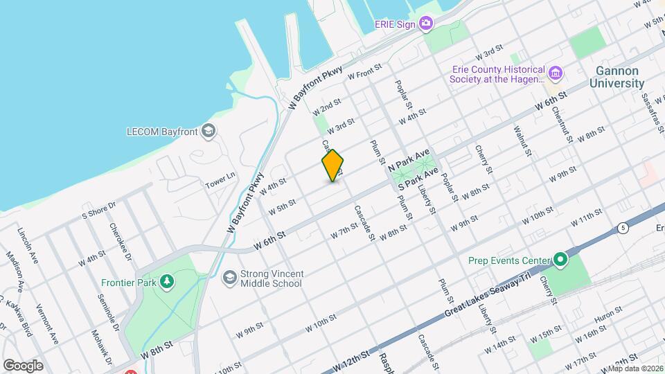 1017 W 5th St Map and Location Details