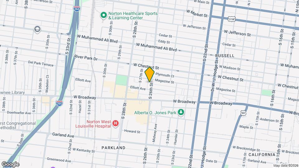 644 S 26th St Map and Location Details