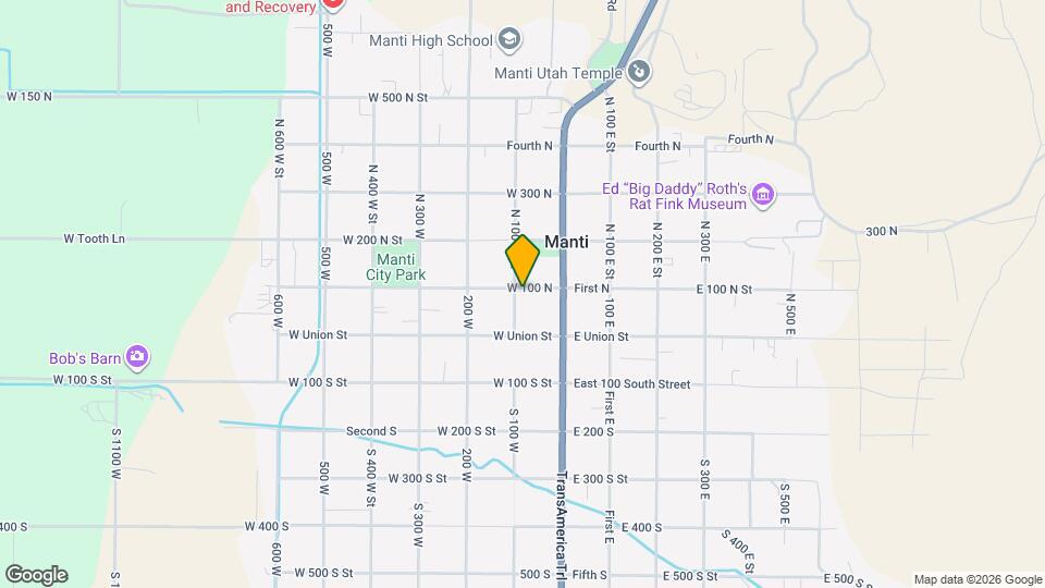 98 N 100 W St, Unit Basement Map and Location Details