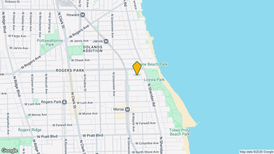 1334 W Estes Ave Map and Location Details