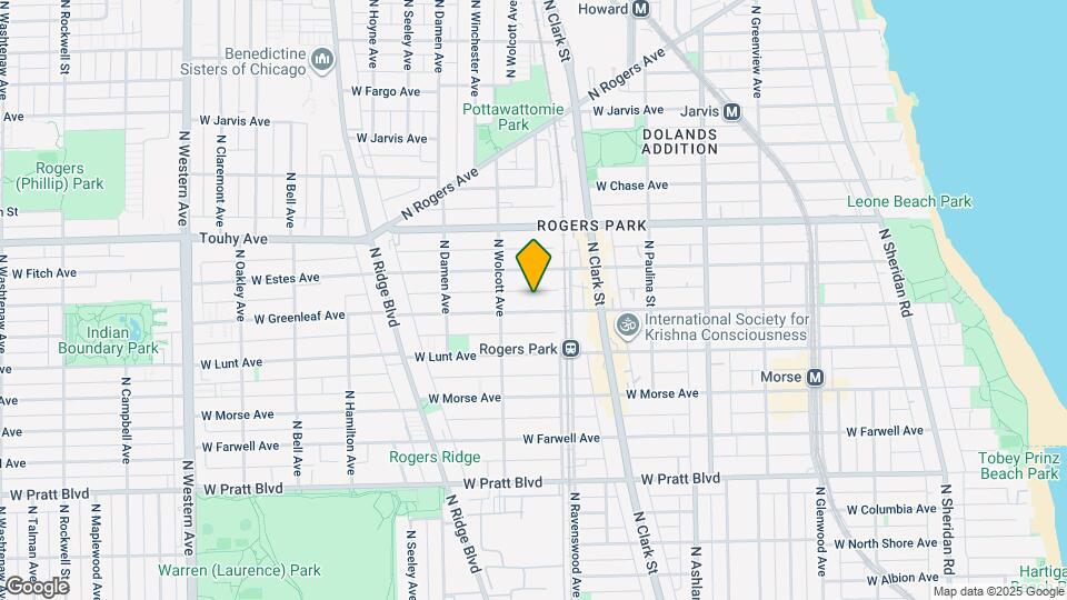 1822 W Greenleaf Ave Map and Location Details