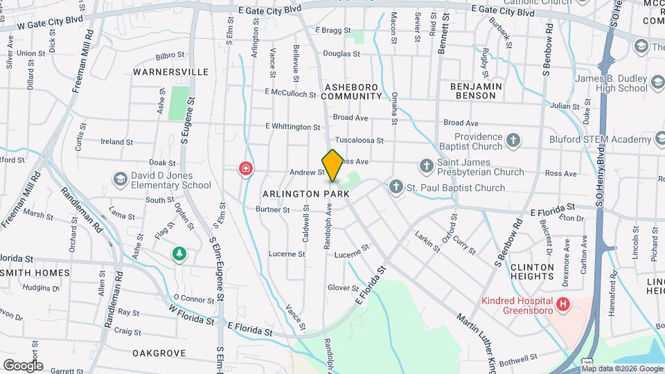 1219 Randolph Ave Map and Location Details