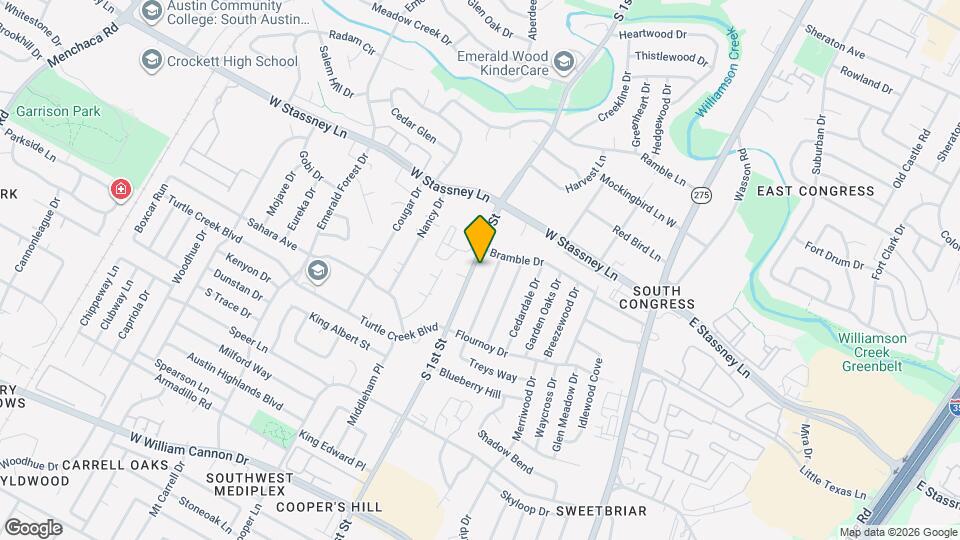 5707 S 1st St Map and Location Details