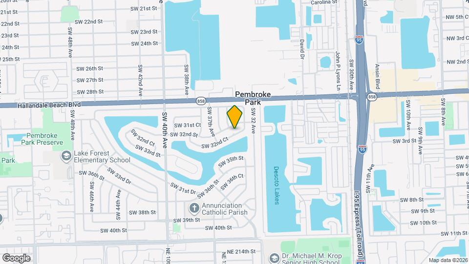 3421 SW 32nd Ct Map and Location Details