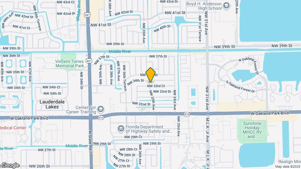 3491 NW 33rd Ct Map and Location Details