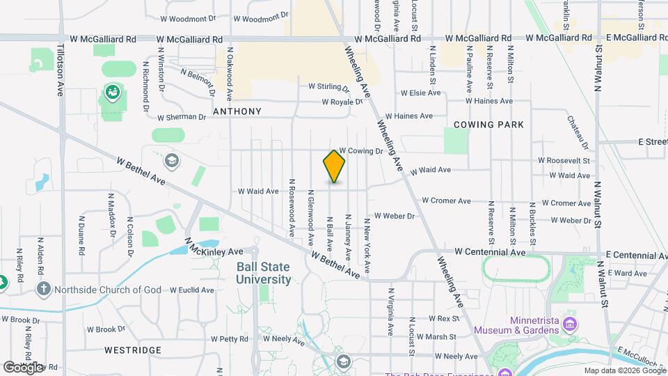 2100 N Ball Ave Map and Location Details