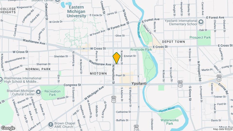 313 Washtenaw Rd, Unit 4 Map and Location Details