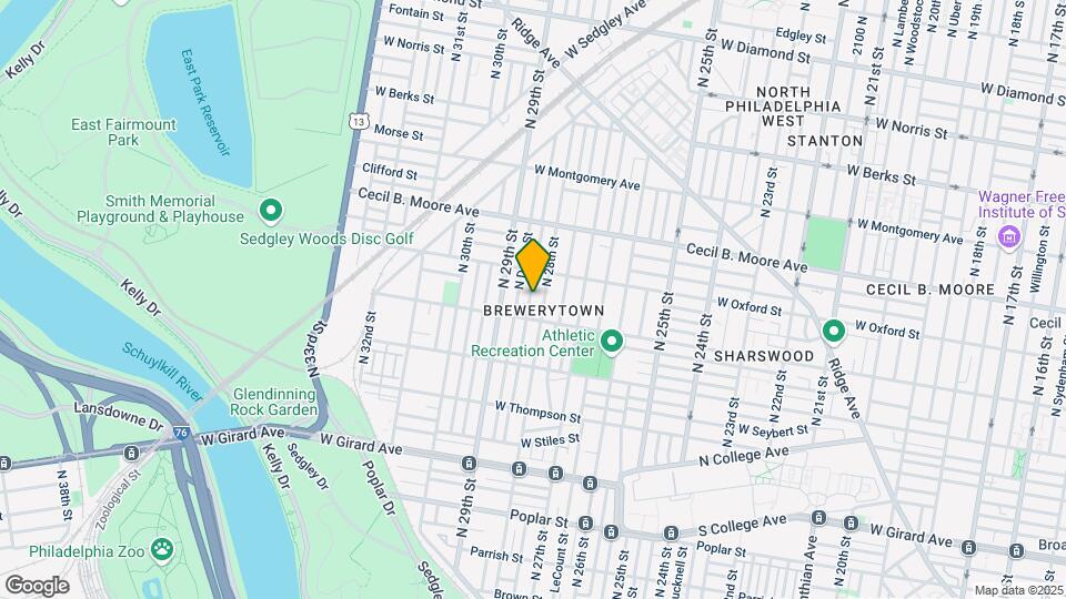 1525 N Newkirk St Map and Location Details