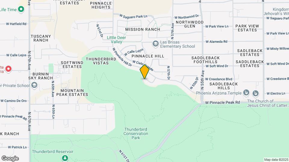 5839 W Electra Ln Map and Location Details