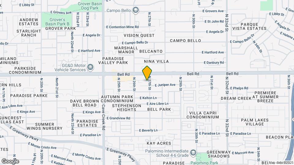 2645 E Wallace Ave Map and Location Details
