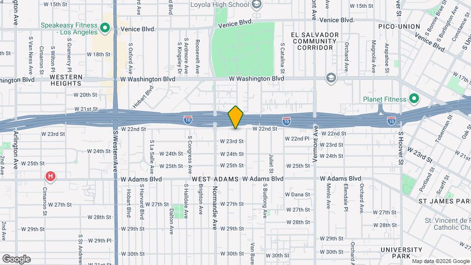 1732 W 22nd St Map and Location Details