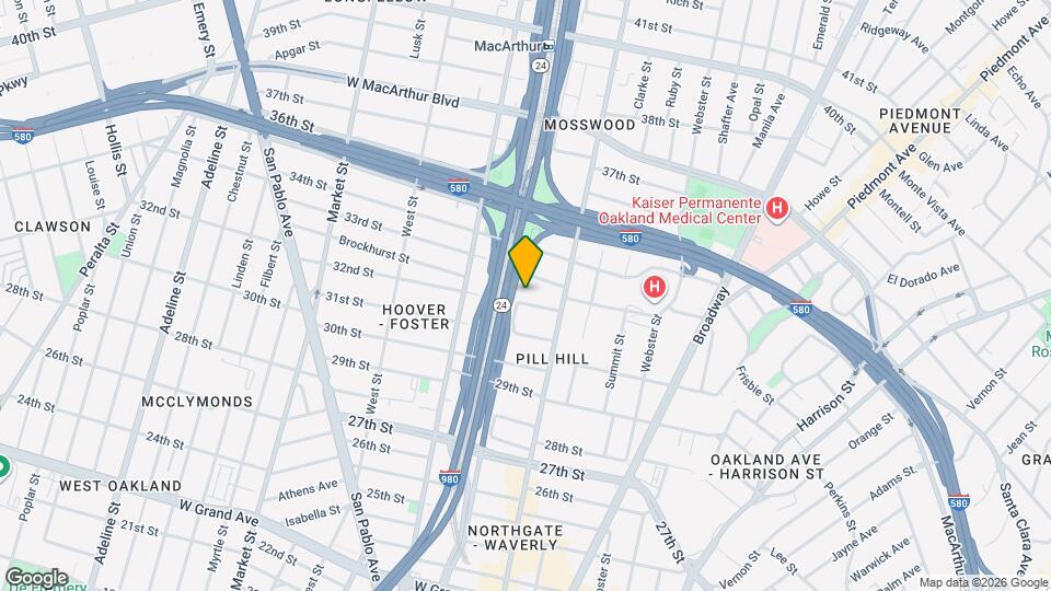 540 32nd St Map and Location Details