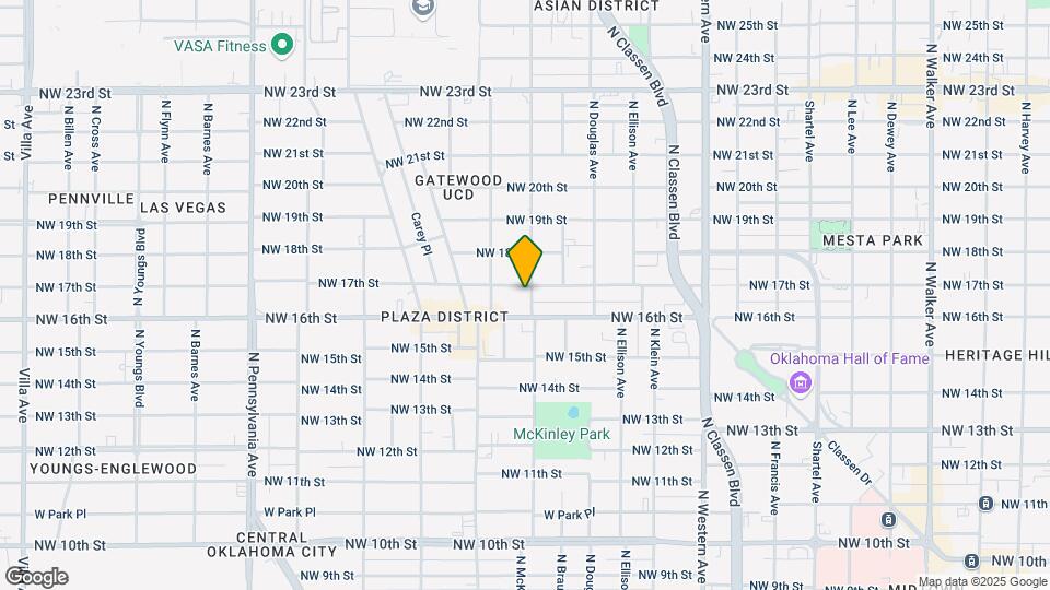 1725 N McKinley Ave Map and Location Details