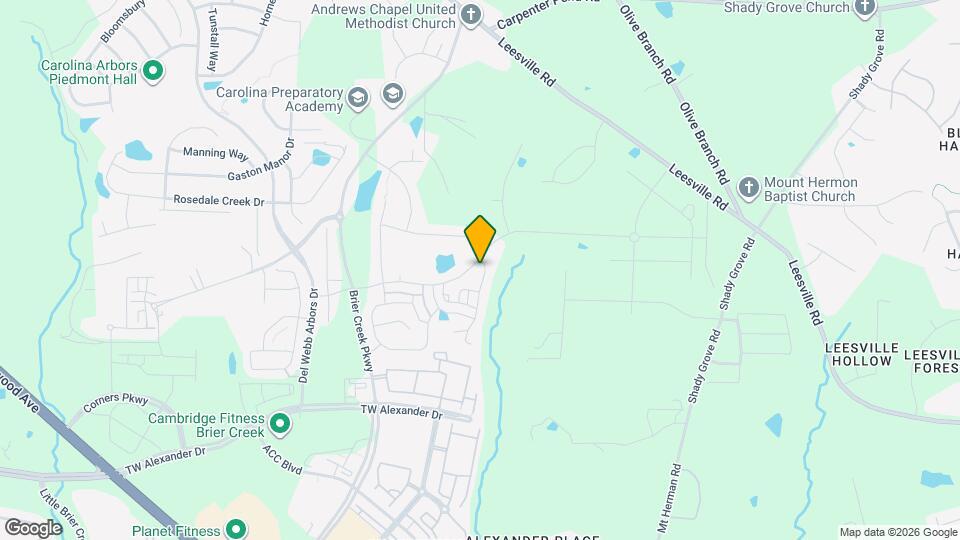 1010 Falling Rock Pl Map and Location Details