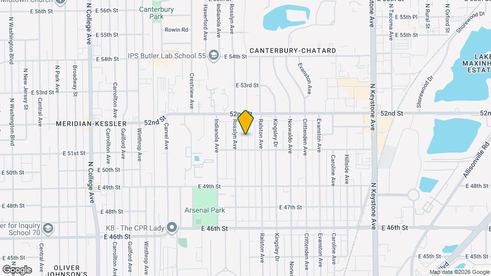 5128 Primrose Ave Map and Location Details