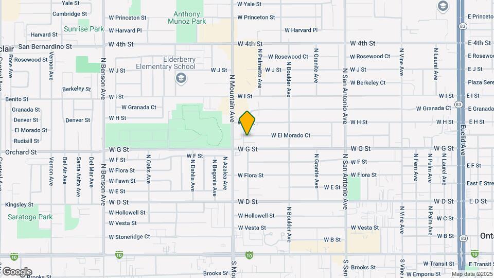 729 N Palmetto Ave Map and Location Details