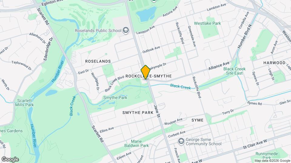 870 Jane St Map and Location Details