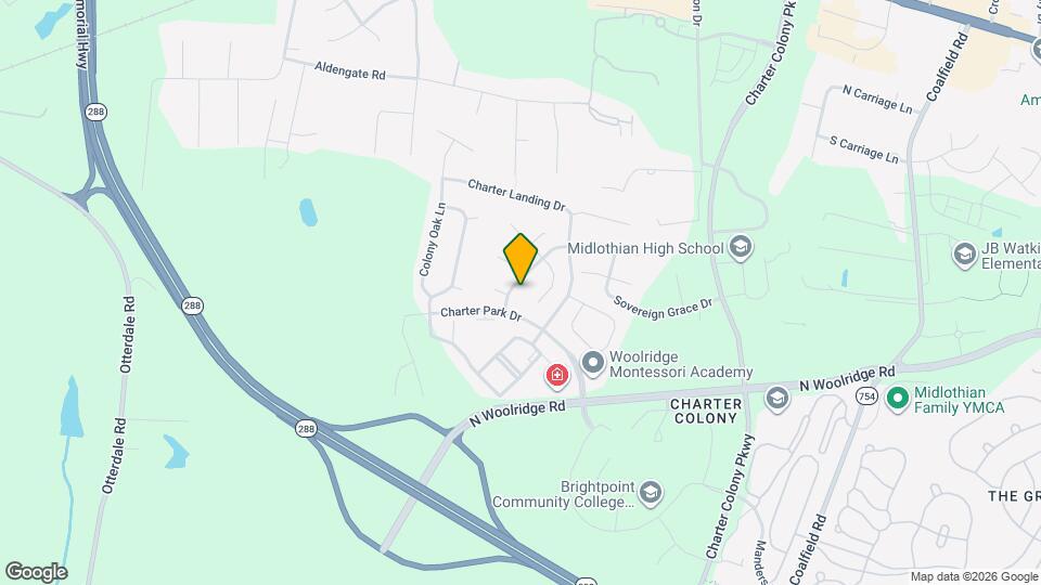 14407 Charter Walk Ln Map and Location Details