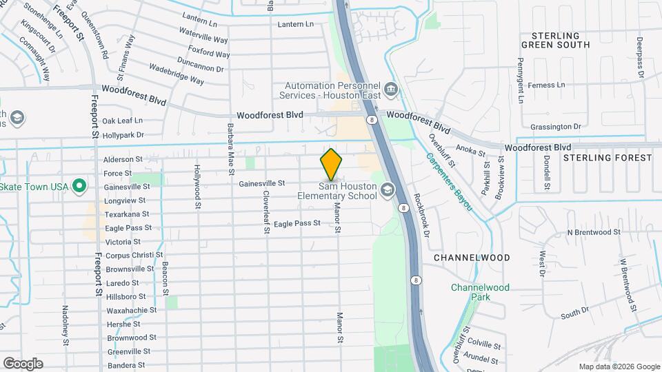 14548 Gainesville St Map and Location Details