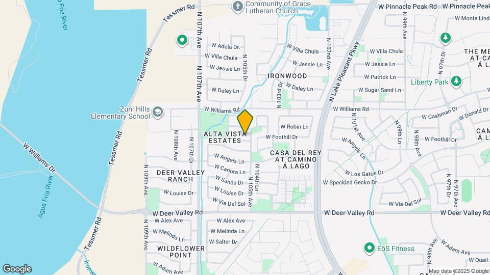 10518 W Foothill Dr Map and Location Details