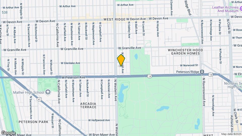 6036-6038 N Claremont Ave Map and Location Details