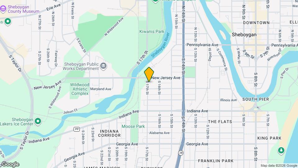 817 S 17th St Map and Location Details