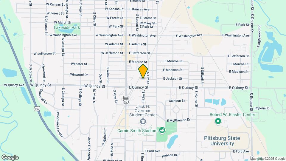 1116 S Elm St Map and Location Details