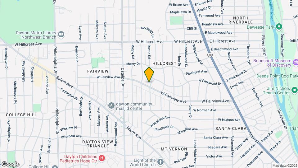 607 W Fairview Ave Mapa y Detalles de la Ubicación
