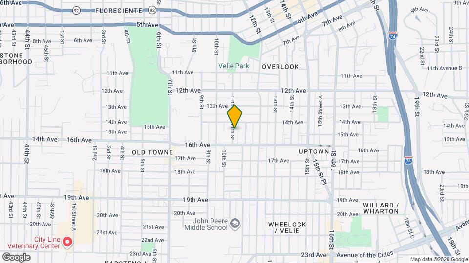 1422 11th St Map and Location Details