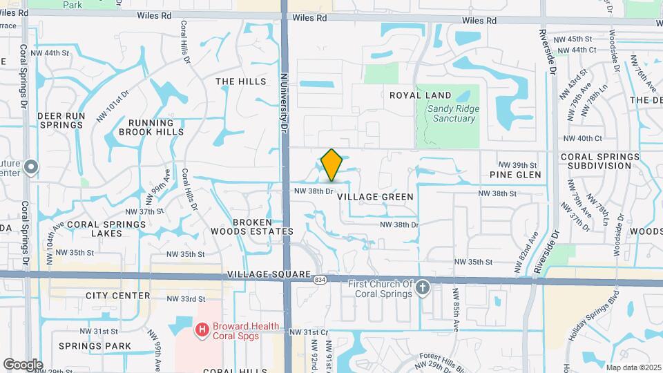 9101 NW 38th Dr Map and Location Details
