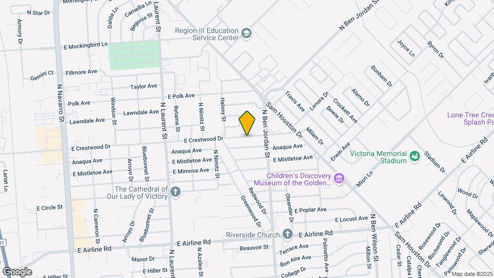 1907 E Crestwood Dr Map and Location Details