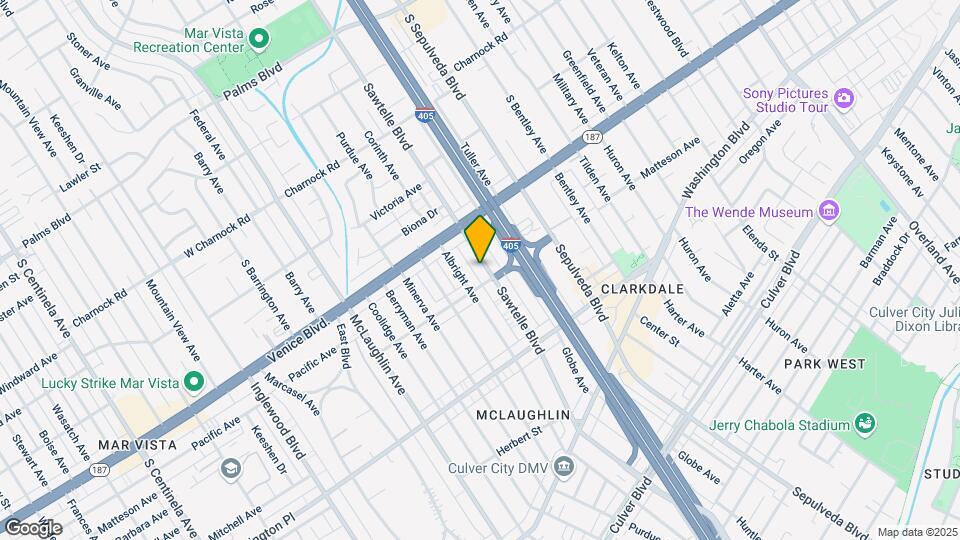 3853 Sawtelle Blvd, Unit C Map and Location Details