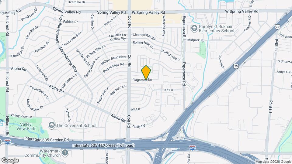 13706 Flagstone Ln Map and Location Details