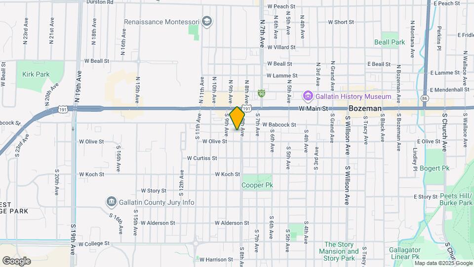 113 S 8th Ave Map and Location Details