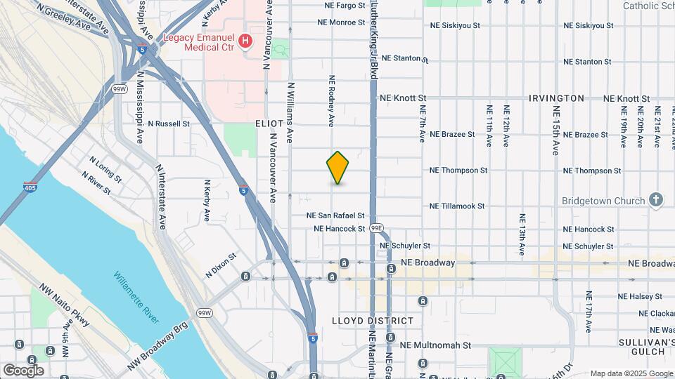 103 NE Tillamook St Mapa y Detalles de la Ubicación