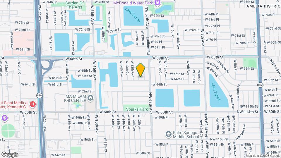 1255 W 64th Terrace Map and Location Details