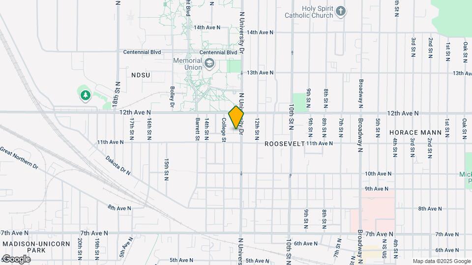 1114 N University Dr Map and Location Details