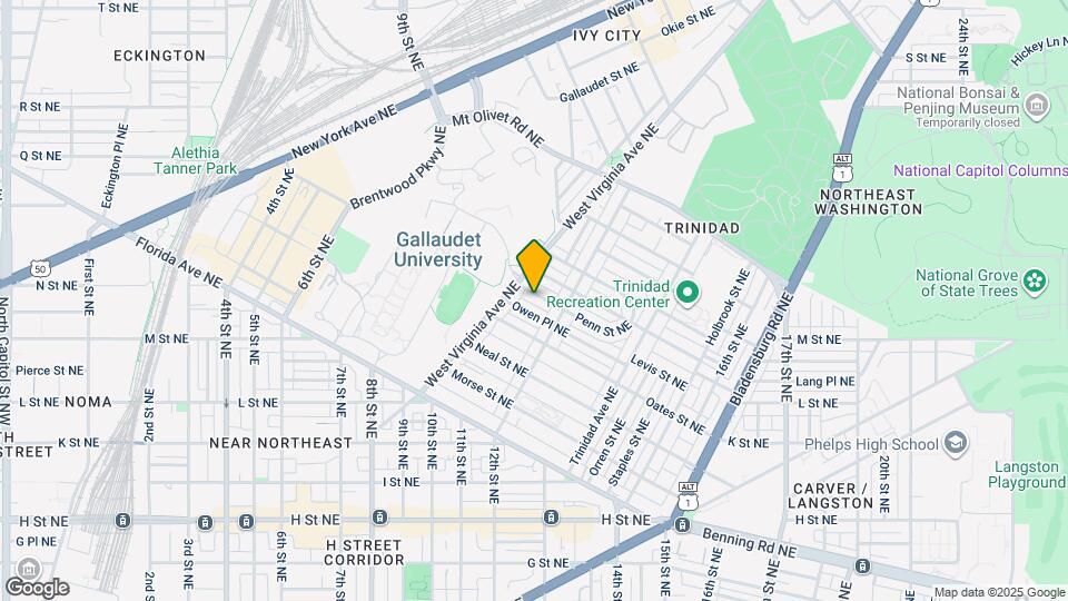 1115 Penn St NE, Unit #1 Map and Location Details