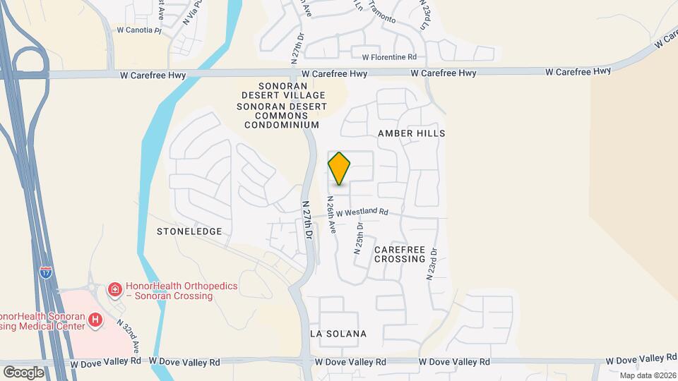 2564 W Preserve Way Map and Location Details