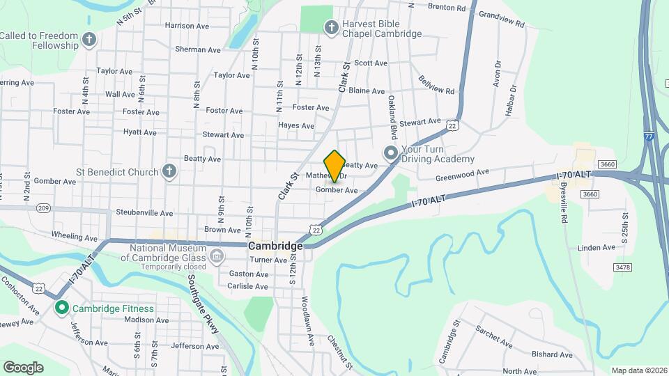 1215 Gomber Ave Map and Location Details